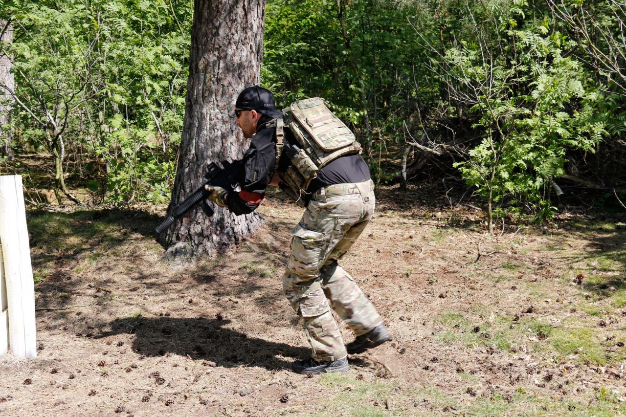 Airsoftspieler in Action